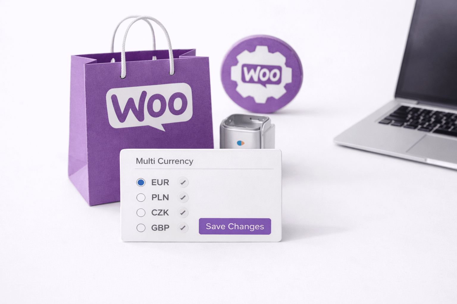 How do I set up multi-currency support in WooCommerce for European customers?
