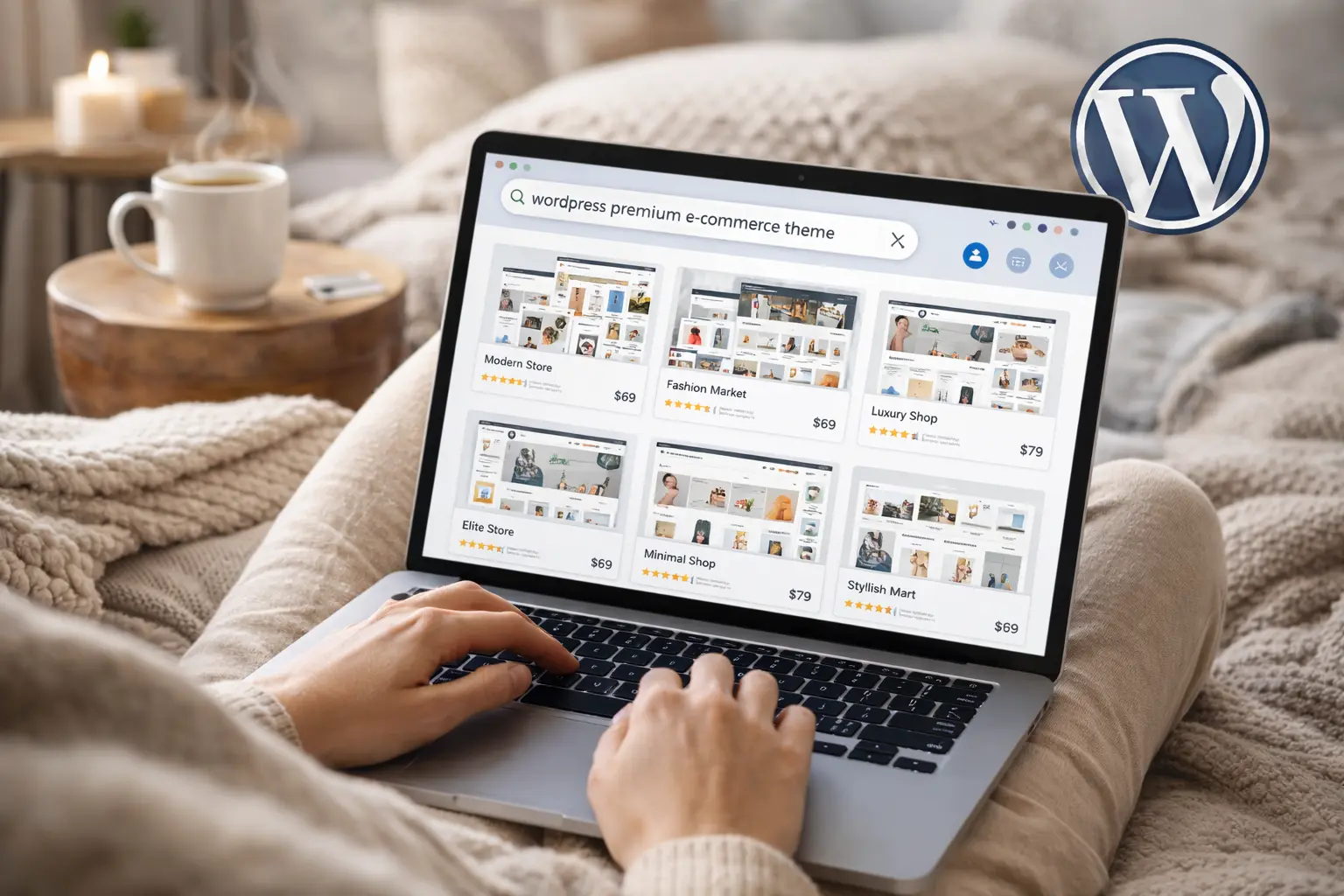 Where can I find premium WordPress themes for e-commerce sites?